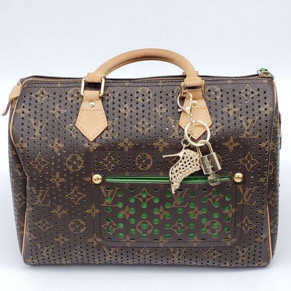 100% Auth Louis Vuitton Lock & Key with unbranded Bagcharm, Keycharm, Keychain - Picture 1 of 8